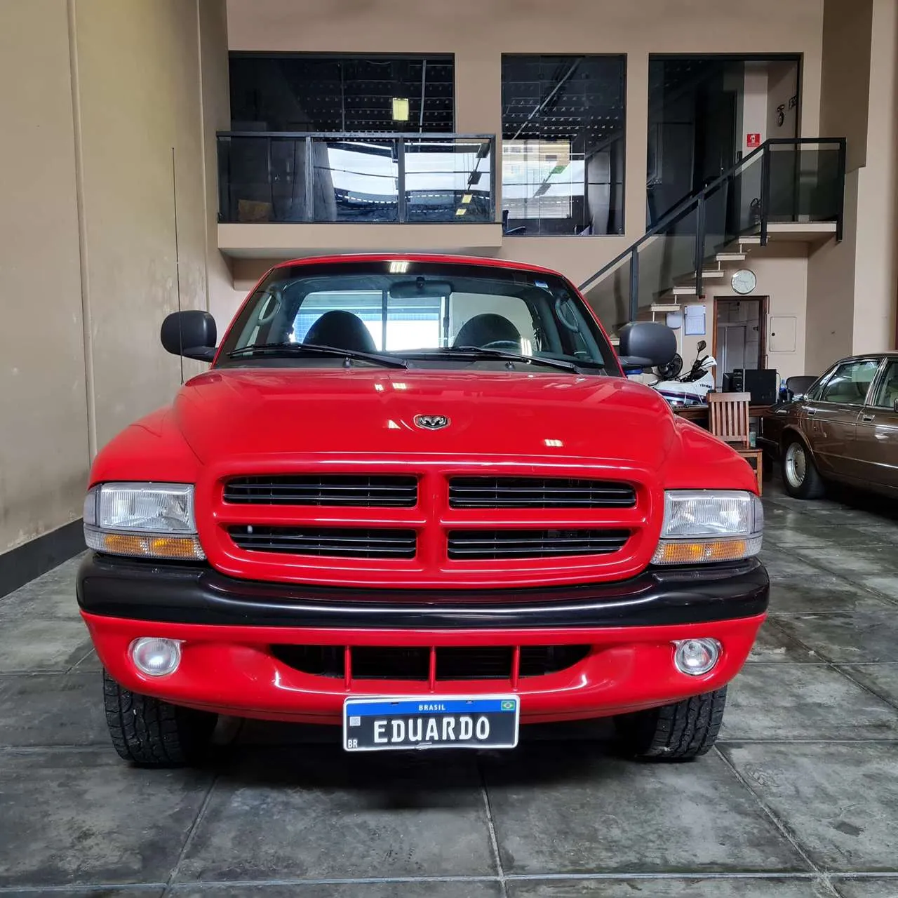 Picape Dodge Dakota Vermelho Cilindros Mundo Automotivo