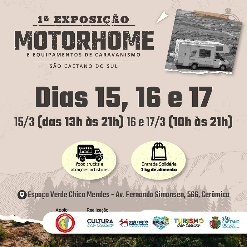 1ª Exposição Motorhome e equipamentos de Caravanismo São Caetano do Sul, SP 