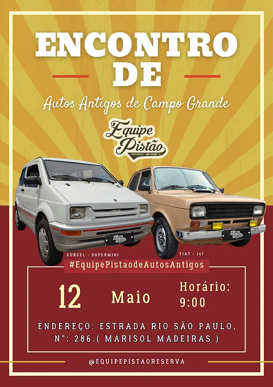 Encontro de autos antigos em Campo Grande RJ
