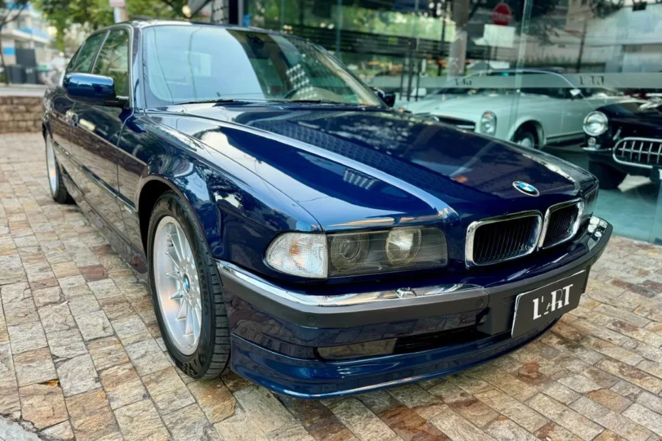 BMW 740i 4.4 V8 1997 cor Biarritz Blau Metallic