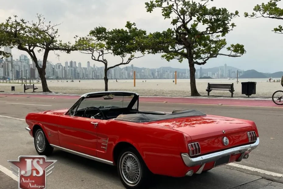 Ford Mustang Conv 1966 vermelho