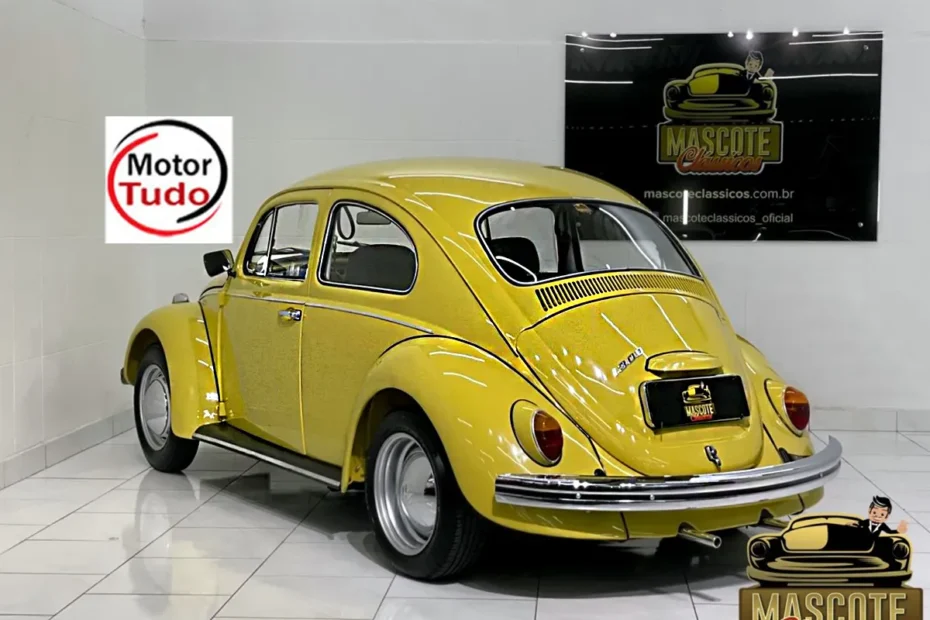 Carro fusca 1300 Amarelo Texas ficha técnica carros antigos 1973