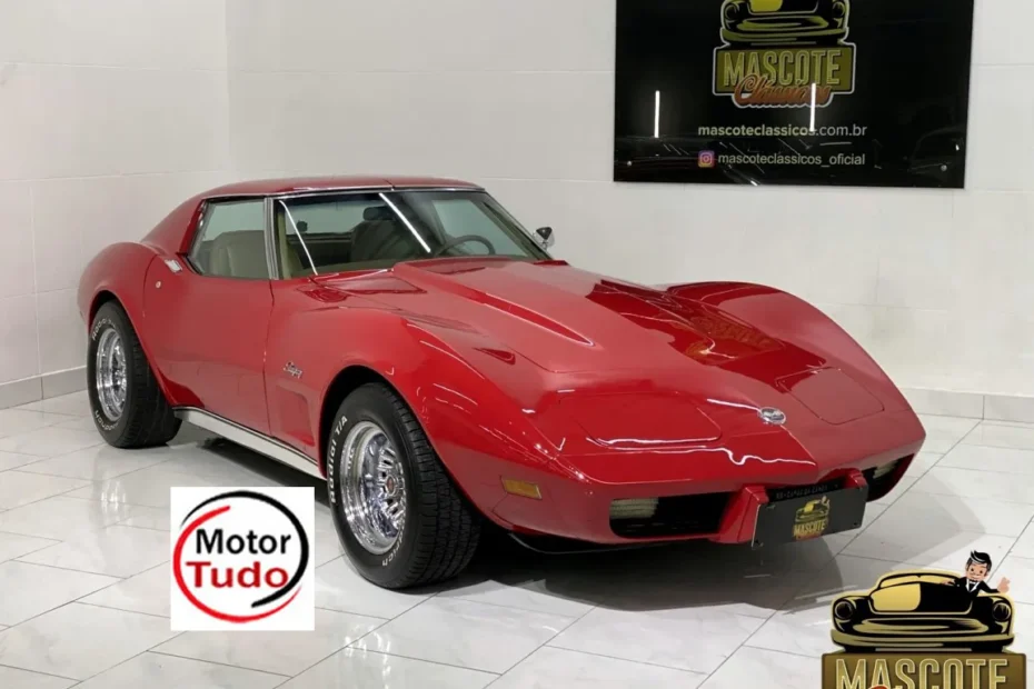 Corvette Stingray V8 1976 ficha técnica carro antigo importado