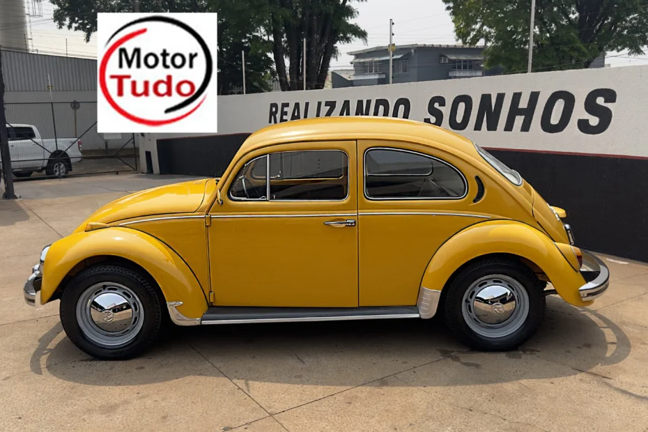 VW Fusca 1300 Amarelo Safari 1974 fusca antigo venda