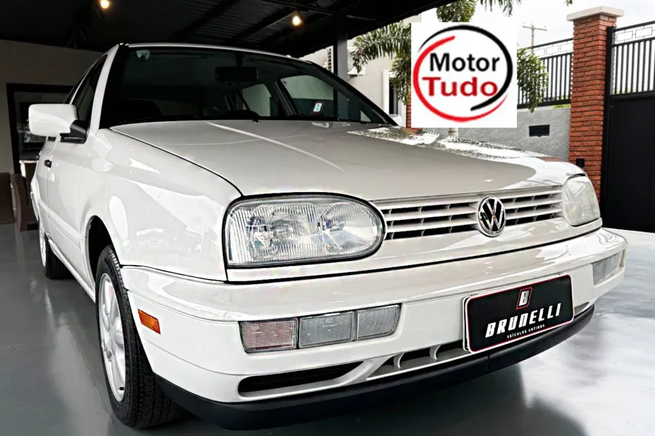 VW Golf Branco Cristal versão GLX 95 ficha técnica carros antigos