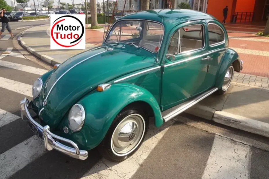 VW Fusca 1200 1966 verde, ficha técnica desempenho e consumo